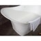 Alfi Brand 74" White Solid Surface Smooth Resin Soaking Slipper Bathtub AB9915 - alternate 5